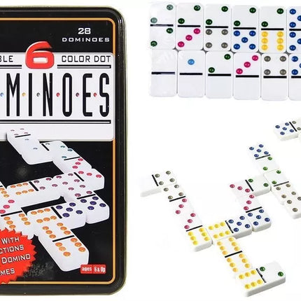 Domino Kaladėlės Metalo Dėžutėje 28 VNT