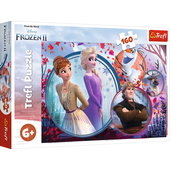 Dėlionė - 160 detalių - Seserų nuotykiai - Disney Frozen Trefl 15374
