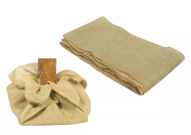 Džiuto dekoratyvinė medžiaga 80x75cm, skirta Kalėdų eglutės kamienui apdengti