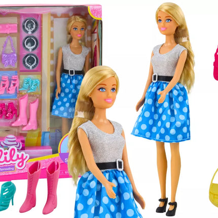 Anlily lėlės rinkinys Drabužių priedai Priedai