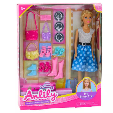 Anlily lėlės rinkinys Drabužių priedai Priedai