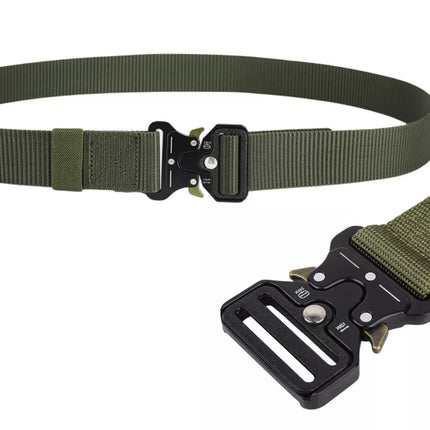 Taktinis karinis diržas, juodas, 120 x 3,8 cm