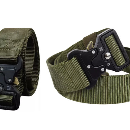 Taktinis karinis diržas, juodas, 120 x 3,8 cm