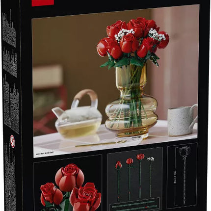 LEGO ICONS Rožių puokštė, 822 detalės, 10328