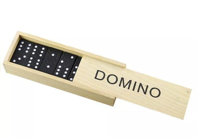 Dėžutė su domino kauliukais, 28 vnt.