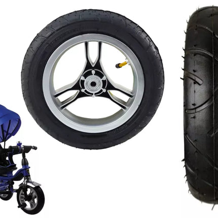 Plastikinis ratas su gumine padanga (pripučiama) PRO600 galinis