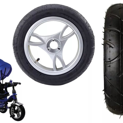 Plastikinis ratas su gumine padanga (pripučiama) PRO600 priekinis