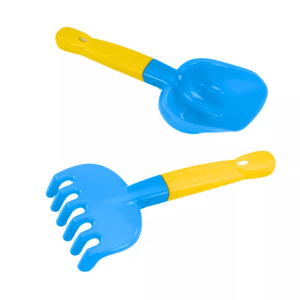 Smėlio žaislų rinkinys kibirėlis pilis malūnėlis 9 el.