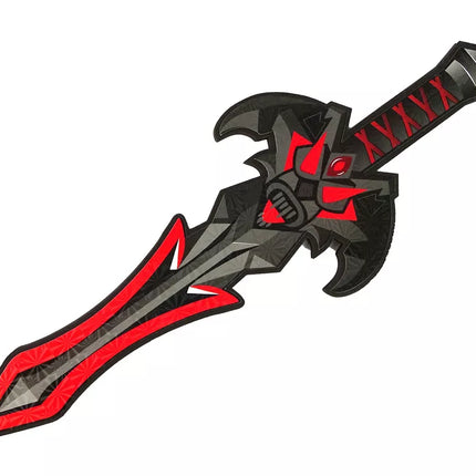 Juodojo kario kalavijo ir skydo rinkinys iš EVA putų.