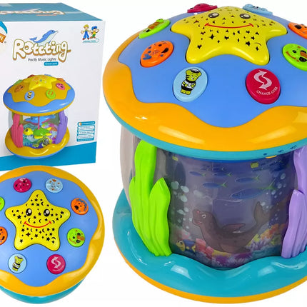 Daugiafunkcinis interaktyvus žvaigždžių projektorius Naktinė lemputė Povandeninis melodijų pasaulis