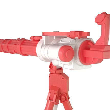 Muilo burbulų pistoletas ant trikojo, rožinis