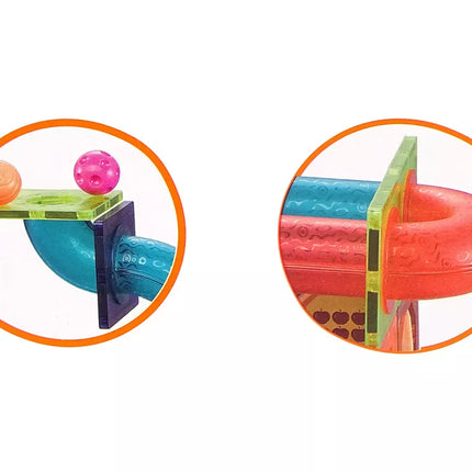 Magnetiniai blokeliai 145 vnt. 3D trasa kamuoliukams