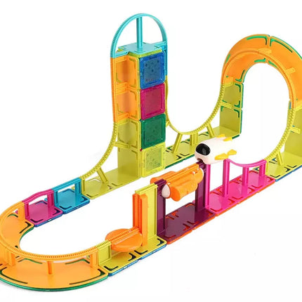 Magnetiniai konstrukciniai blokeliai „Sky Track“, 61 detalė