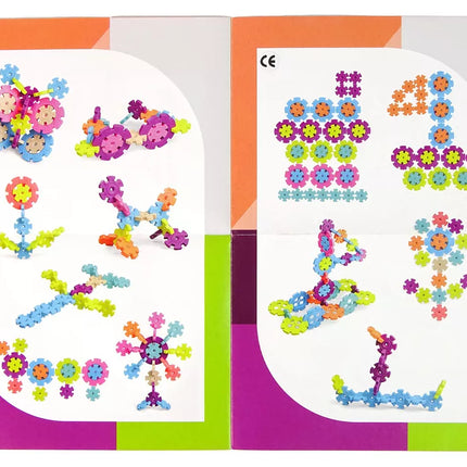 Konstrukciniai "Snowflake" blokeliai, 52 elementai