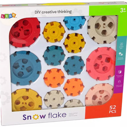 Konstrukciniai "Snowflake" blokeliai, 52 elementai