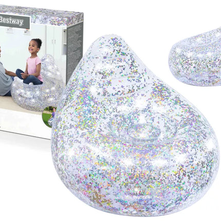 Pripučiamas blizgučių fotelis 72 x 72 x 64 cm Bestway 75105