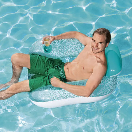 Pripučiamas plaukimo ratas Mėlynas 102 x 94 cm Bestway 43097