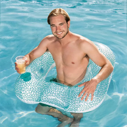 Pripučiamas plaukimo ratas Mėlynas 102 x 94 cm Bestway 43097