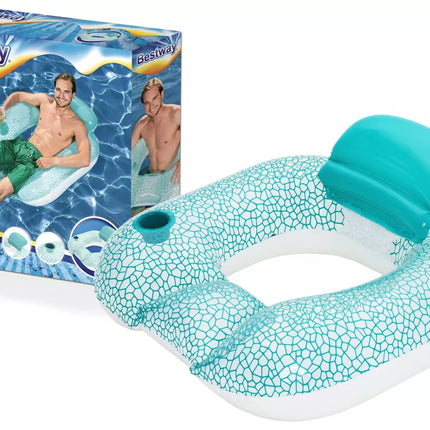Pripučiamas plaukimo ratas Mėlynas 102 x 94 cm Bestway 43097