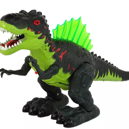 Dinozauras Pūš Ugnį Garai Žibintai Baterija Žalia