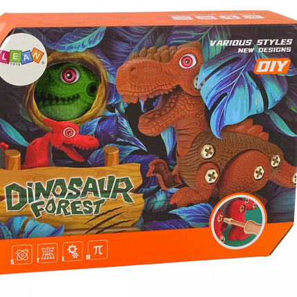 Išardomas dinozauras „pasidaryk pats“, žalias