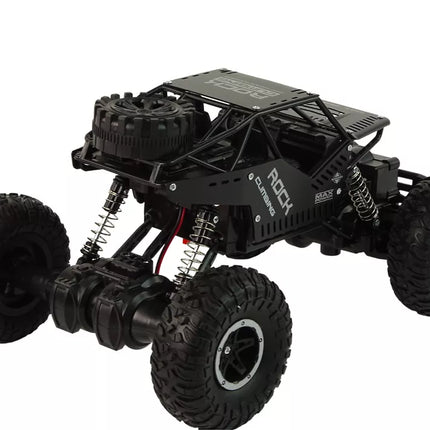 RC Rover 1:16 automobilis, juodas, nuotoliniu būdu valdoma transporto priemonė