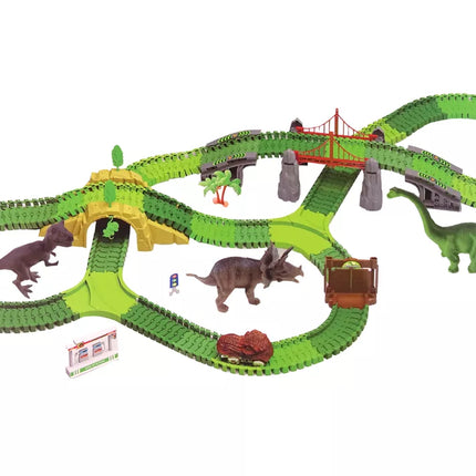 Dinozaurų trasa, 270 elementų, priedai