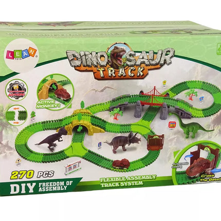 Dinozaurų trasa, 270 elementų, priedai