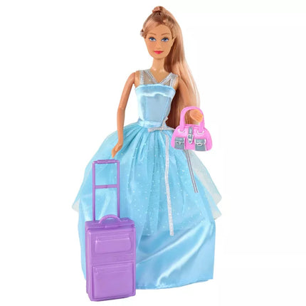 Lėlių rinkinys su persirengimo lagaminu ir rankine – nuotykių ieškotojams