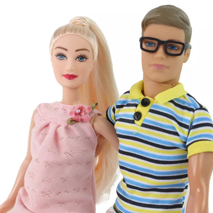 Lėlių šeima Berniukas Mergaitė Nėščia Lucy