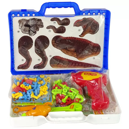 3D konstruktoriaus kaladėlės "Pasidaryk pats" dinozaurai