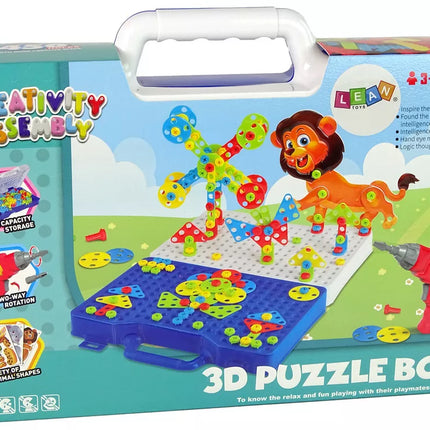 3D konstruktoriaus kaladėlės "Pasidaryk pats" dinozaurai