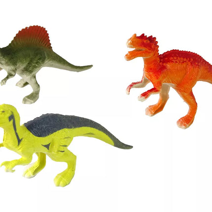 Dinozaurų figūrėlių rinkinys, 9 vnt., spalvingas