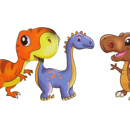 Dinozaurų kiaušinis, auginantis 6 cm spalvas.