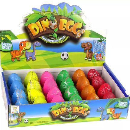 Dinozaurų kiaušinis, auginantis 6 cm spalvas.