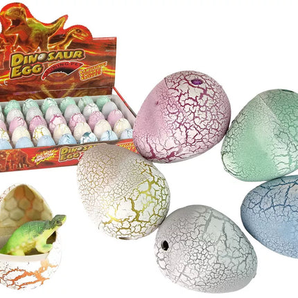Stebuklingas dinozauro kiaušinis, išsirita ir paauga, 4 cm, baltas.