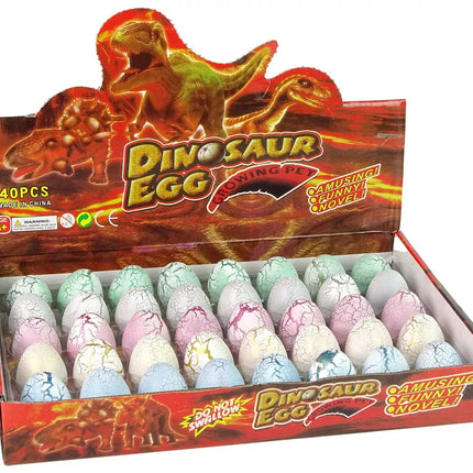 Stebuklingas dinozauro kiaušinis, išsirita ir paauga, 4 cm, baltas.