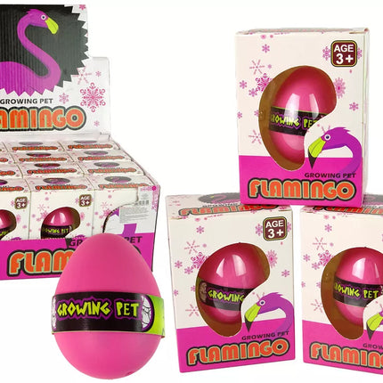 Augantis flamingas kiaušinis 6cm rožinis