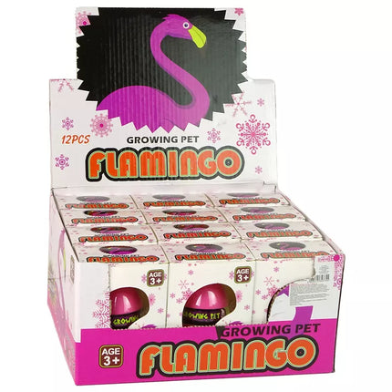 Augantis flamingas kiaušinis 6cm rožinis