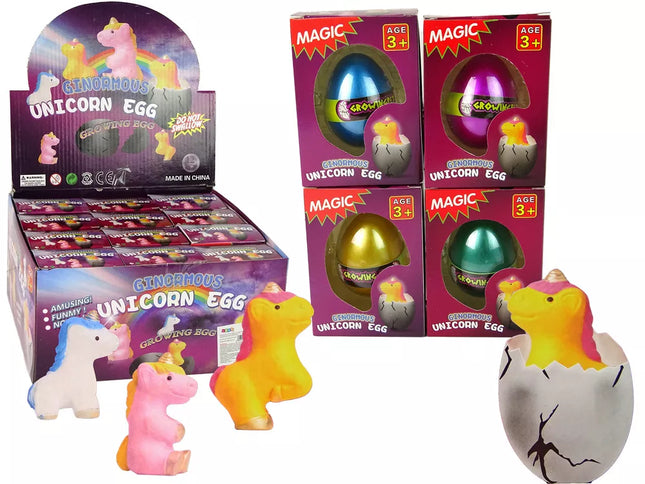 Vienaragio kiaušinis, augantis vandenyje, 6 cm, 4 spalvos