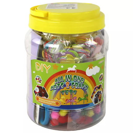 Kūrybiškas meninis rinkinys "Pasidaryk pats" stiklainyje