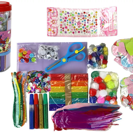 Kūrybiškas meninis rinkinys "Pasidaryk pats" stiklainyje