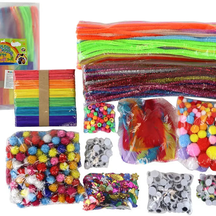 Meninis kūrybinis plastikinis rinkinys "Pasidaryk pats" krepšyje