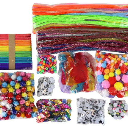 Meninis kūrybinis plastikinis rinkinys "Pasidaryk pats" krepšyje