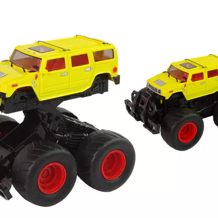 Metalinė transporto priemonė bekelėje Dideli ratai Įvairios spalvos Smūginis HAT13