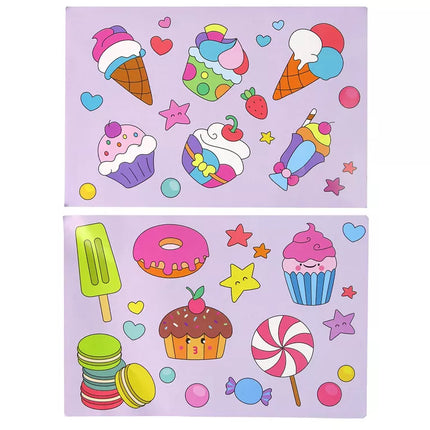 Kūrybinis rinkinys vitražo langų dažymui Lydymo dažai Ledų saldainiai 3D