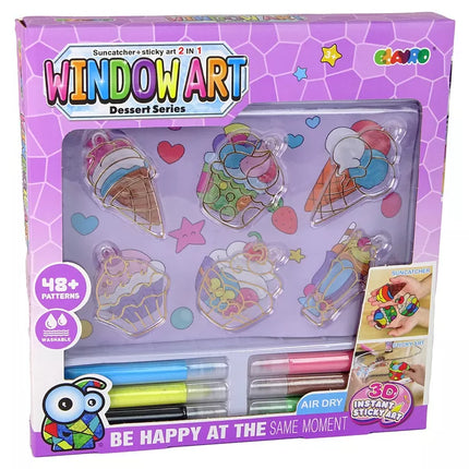 Kūrybinis rinkinys vitražo langų dažymui Lydymo dažai Ledų saldainiai 3D