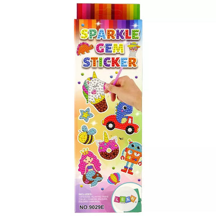 Deimantinių karoliukų aplikacijų rinkinys "Gyvūnai sodas vaivorykštė mozaika"