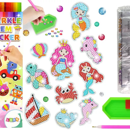 Deimantinių mozaikų rinkinys "Jūros pasaulio gyvūnai"