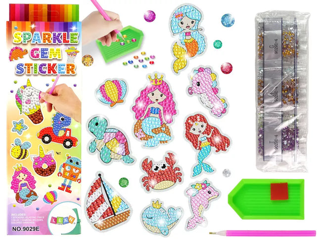 Deimantinių mozaikų rinkinys "Jūros pasaulio gyvūnai"